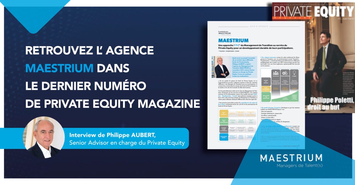 Philippe AUBERT interviewé dans Private Equity Magazine